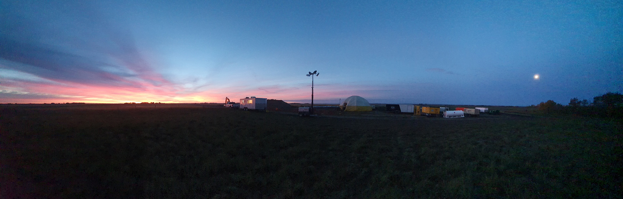 sunset at enerclear site